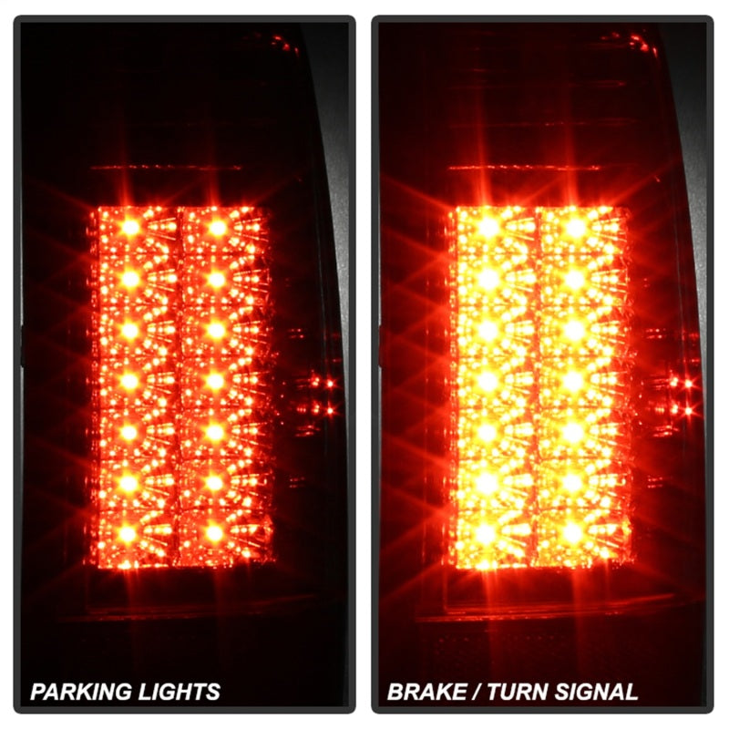Spyder Ford Super Duty 08-15 Version 2 LED Tail Lights Red Clear ALT-YD-FS07-LED-G2-RC - Mammoth Racing -