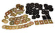 Energy 64-67 Buick Century/Regal/Grand National/Skylark/Special Black Body Mount Set - Mammoth Racing -