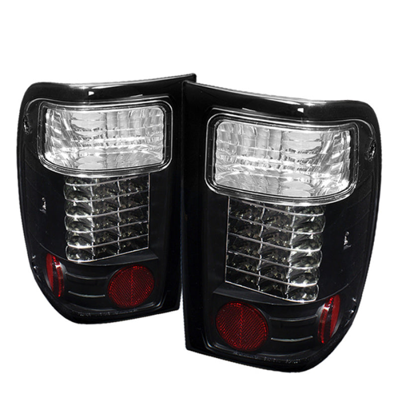 Spyder Ford Ranger 01-05 LED Tail Lights Black ALT-YD-FR98-LED-BK - Mammoth Racing -