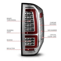 ANZO 2014-2021 Toyota Tundra LED Taillights Chrome Housing/Clear Lens - My Store