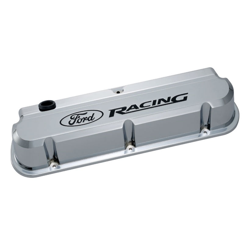 Ford Racing 289-351 Slant Edge Chrome Valve Cover - Mammoth Racing -