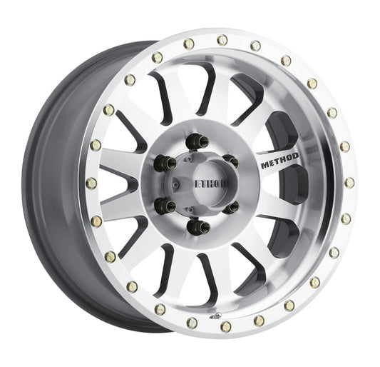 Method Mr304 Double Standard 17x8.5 0mm Offset 6x5.5 108mm CB Machined/Clear Coat Wheel - Mammoth Racing -