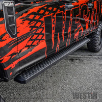 Westin Grate Steps Running Boards 90 in - Textured Black - Mammoth Racing -