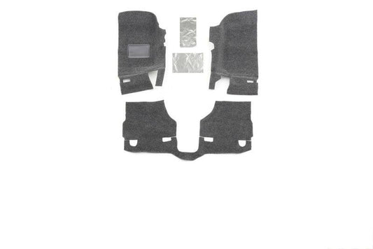 BedRug 07-10 Jeep JK 2Dr Front 3pc Floor Kit (Incl Heat Shields) - Mammoth Racing -