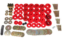 Energy Suspension 68-70 Chevrolet Biscayne/Bel Air/Caprice/Impala Body Mount Set w/ Hardware - Red - Mammoth Racing -