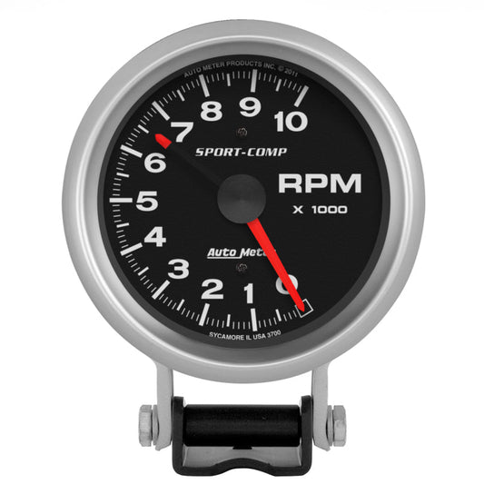 Autometer Standard 3-3/4in 10,000 RPM Pedestal Mount Tachometer Sport Comp - My Store