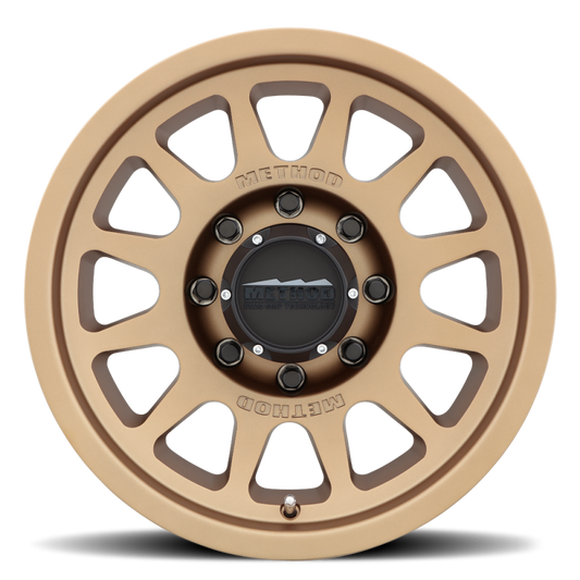 Method Mr703 17x8.5 0mm Offset 8x6.5 130.81mm CB Method Bronze Wheel - Mammoth Racing -