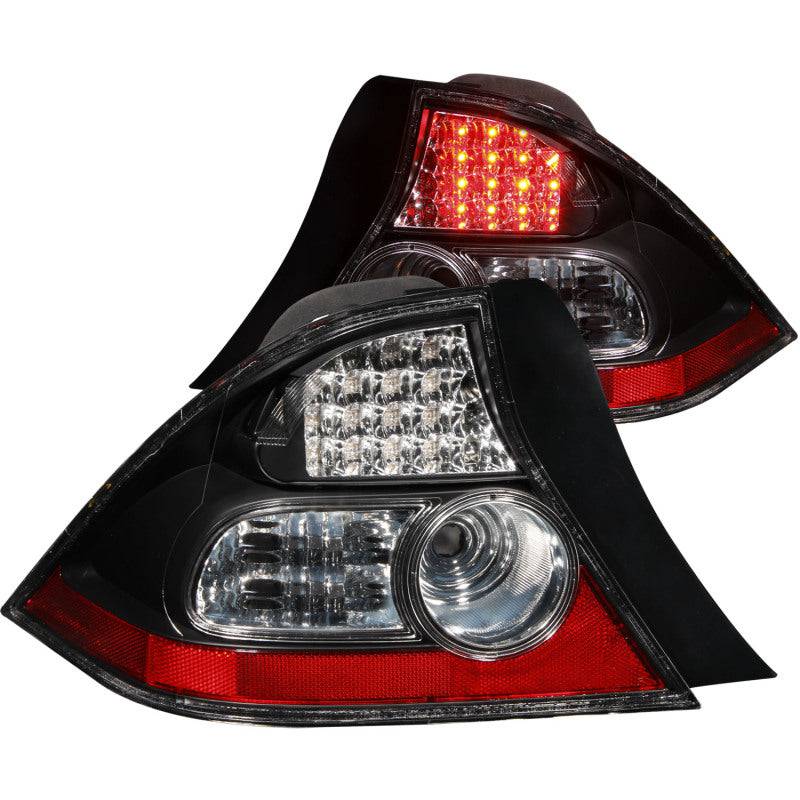 ANZO 2004-2005 Honda Civic LED Taillights Black - My Store