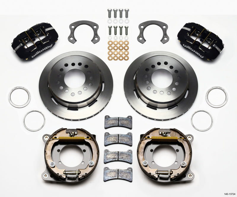 Wilwood Dynapro Low-Profile 11.00in P-Brake Kit Ford 8.8 Special w/2.50in Offset-5 Lug - My Store