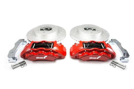 Alcon 2016+ Toyota Tacoma w/ 17in+ Wheels 352x30mm Rotors 6-Piston Red Calipers Front Brake Kit - My Store