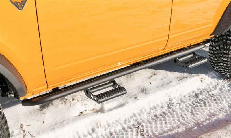 N-Fab RKR Step System 2021 Ford Bronco 4 Door - Tex. Black - 1.75in - Mammoth Racing -
