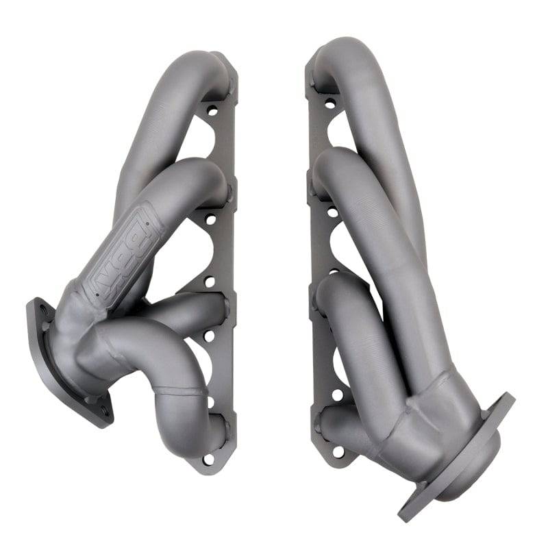 BBK 87-95 Ford F150 Truck 5.0 302 Shorty Unequal Length Exhaust Headers - 1-5/8 Titanium Ceramic - Mammoth Racing -