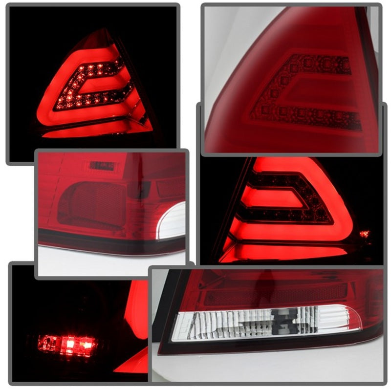 Spyder Chevy Impala 2006-2013 LED Tail Lights Red Clear ALT-YD-CHIP06-LED-RC - Mammoth Racing -