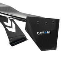 NRG Carbon Fiber Spoiler - Universal (69in.) w/ Diamond Weave/NRG Logo Stand Cut Out/Lrg Side Plate - My Store