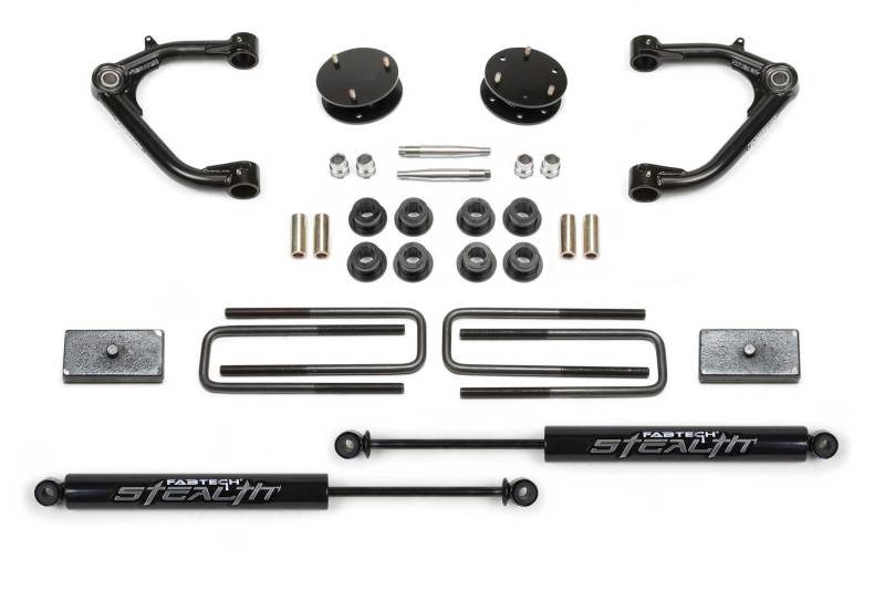 Fabtech 19-21 GM C/k1500 P/U 3in Uniball UCA Sys w/Stealth - Mammoth Racing -