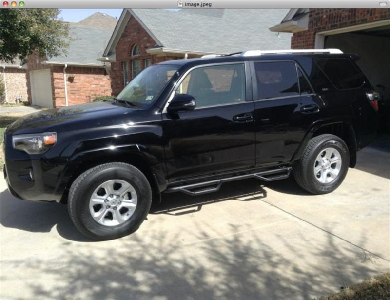 N-Fab Nerf Step 14-18 Toyota 4Runner (Does Not Fit Limited) SUV 4 Door - Gloss Black - W2W - 2in - Mammoth Racing -