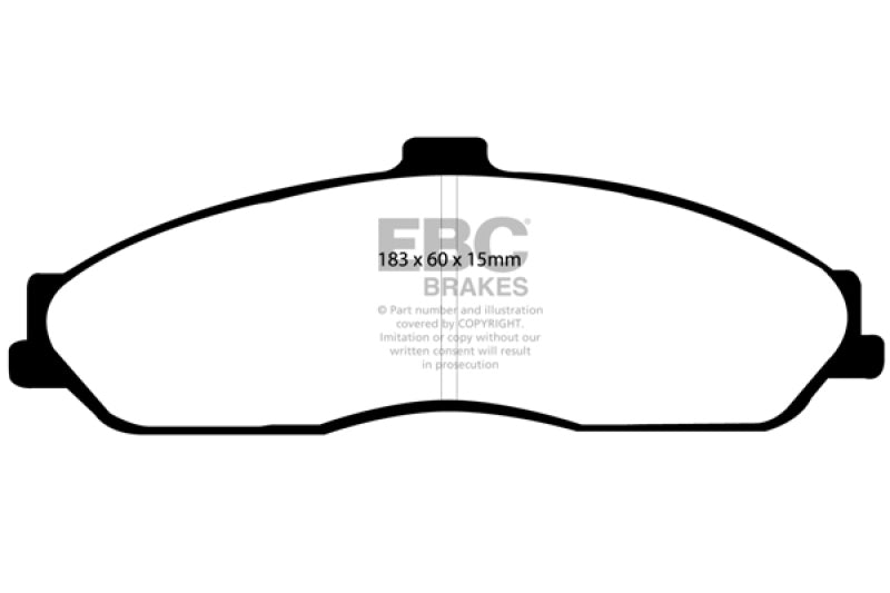 EBC 03-04 Cadillac XLR 4.6 Redstuff Front Brake Pads - My Store