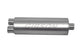 Gibson SFT Superflow Dual/Offset Round Muffler - 8x24in/2.5in Inlet/3in Outlet - Stainless - Mammoth Racing -