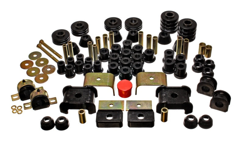 Energy Suspension 73-80 Chevy/GMC 4WD (W/ Stock Front Springs) Black Hyper-flex Master Bushing Set - Mammoth Racing -