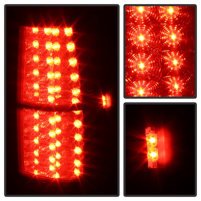Spyder Chevy Suburban/GMC Yukon/Yukon Denali 07-14 LED Tail Lights Blk Smke ALT-YD-CSUB07-LED-BSM - Mammoth Racing -