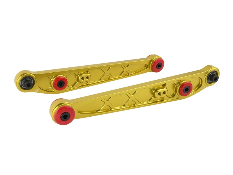 Skunk2 Honda/Acura EK Alpha Series Rear Lower Control Arm Set - Gold - Mammoth Racing -