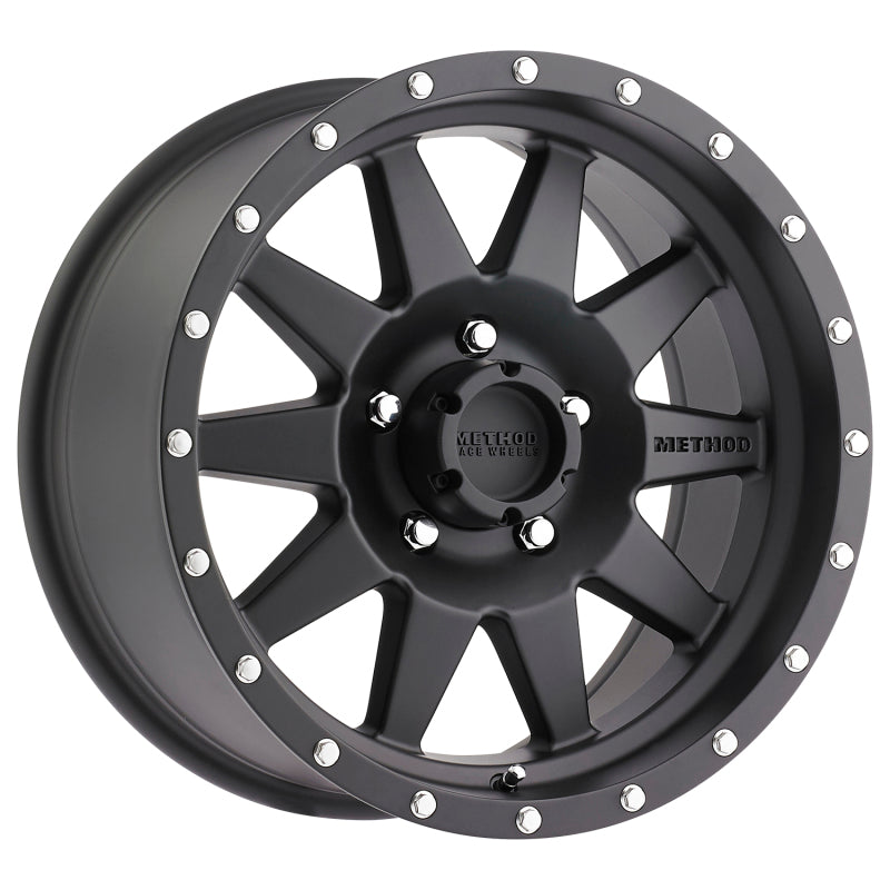 Method Mr301 The Standard 17x8.5 0mm Offset 5x150 116.5mm CB Matte Black Wheel - Mammoth Racing -