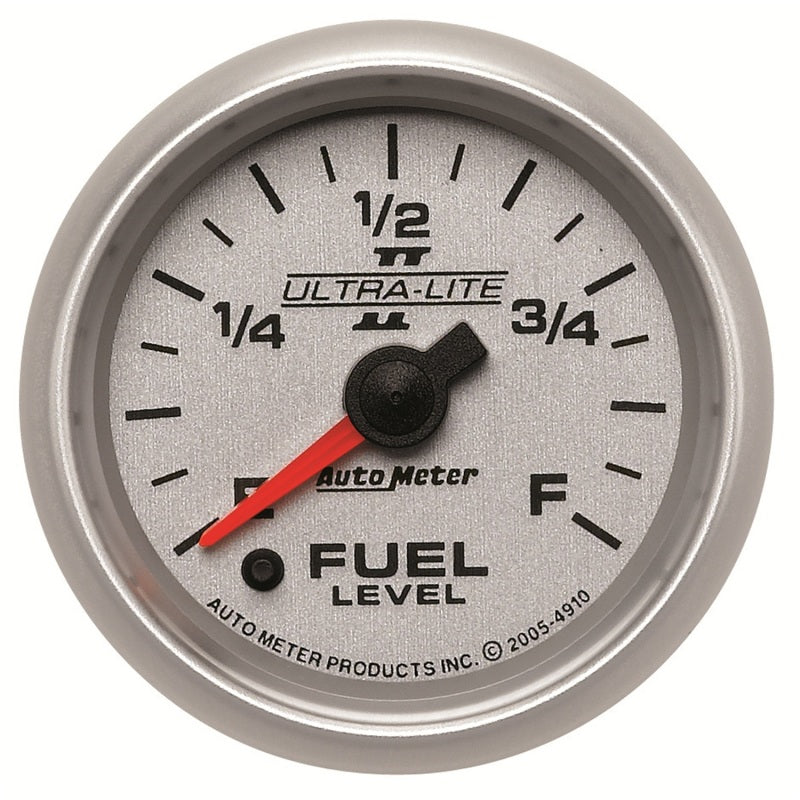 Autometer Ultra-Lite II 2-1/16in 0-280 Ohm Programmable Fuel Level Gauge - My Store