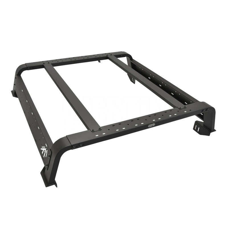 Westin 05-21 Toyota Tacoma 6ft Bed Overland Cargo Rack - Textured Black - Mammoth Racing -