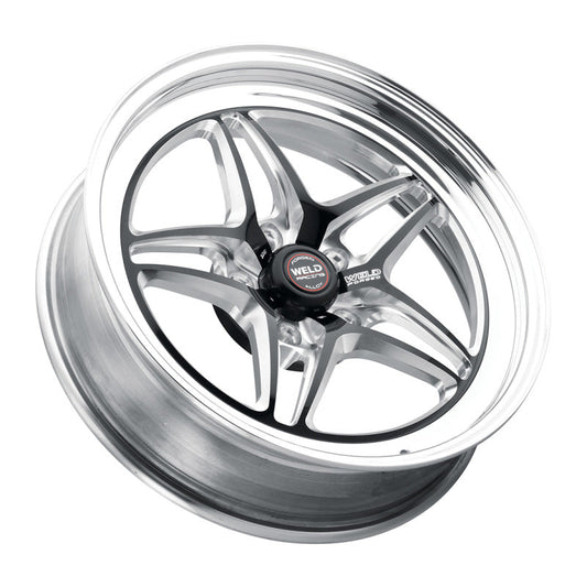 Weld S81 20x10.5 / 5x115 BP / 5.3in BS Black Wheel (High Pad) - Non-Beadlock - Mammoth Racing -