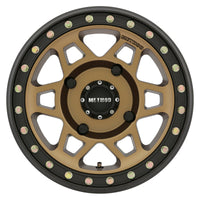 Method Mr405 UTV Beadlock 15x7 4+3/+13mm Offset 4x136 106mm CB Method Bronze w/Matte Blk Ring Wheel - Mammoth Racing -