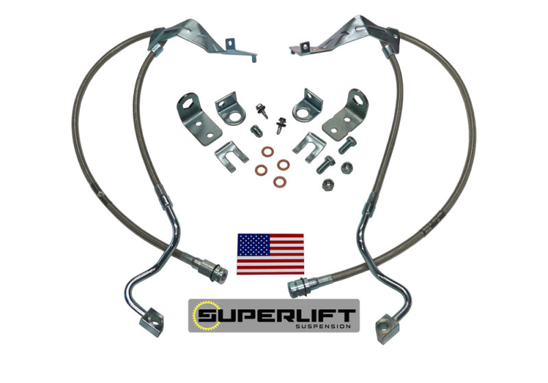 Superlift 05-07 Ford F-250/F-350 w/ 4-8in Lift Kit (Pair) Bullet Proof Brake Hoses - Mammoth Racing -