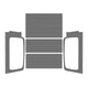 DEI 04-06 Jeep Wrangler LJ Unliminted Headliner Complete Kit - Gray - Mammoth Racing -