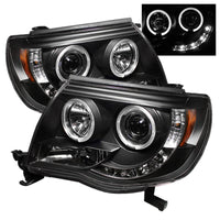 Spyder Toyota Tacoma 05-11 Projector Headlights LED Halo LED Black High H1 Low H1 PRO-YD-TT05-HL-BK - Mammoth Racing -