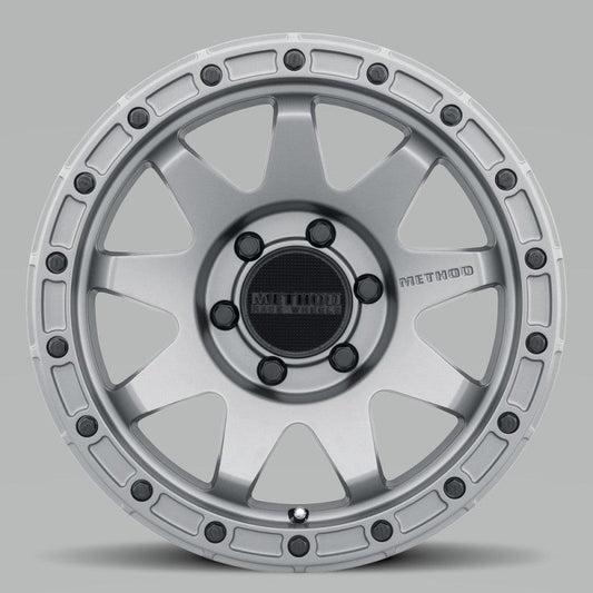 Method Mr317 17x8.5 0mm Offset 6x5.5 106.25mm CB Matte Titanium Wheel