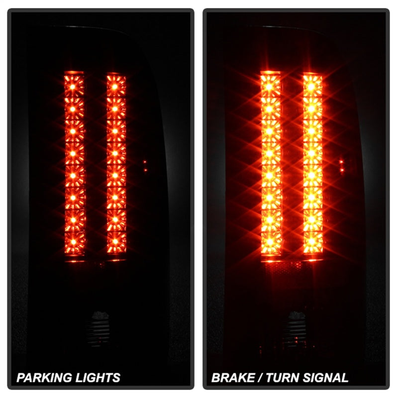 Spyder Chevy Silverado 07-13 LED Tail Lights Blk Smke ALT-YD-CS07-LED-BSM - Mammoth Racing -