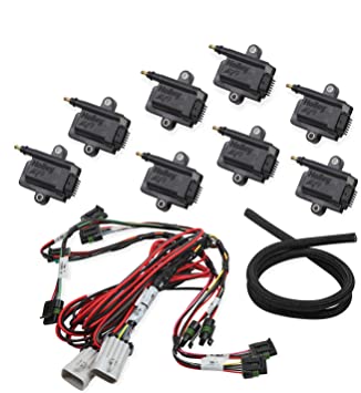 Holley EFI 556-128 Coil-Near-Plug Smart Coil V8 Kit Incl. Coils/Wiring Harness/Crimping Tool Required For Installation Coil-Near-Plug Smart Coil - My Store