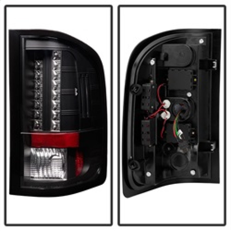 Spyder Chevy Silverado 07-13 LED Tail Lights Blk ALT-YD-CS07-LED-BK - Mammoth Racing -