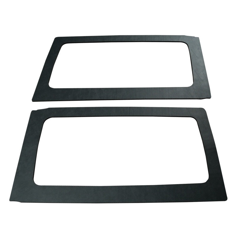DEI 11-18 Jeep Wrangler JK Leather Look Rear Side Window Black - Mammoth Racing -