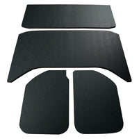 DEI 11-18 Jeep Wrangler JK 4-Door Leather Look Headliner Black 4 Piece - Mammoth Racing -