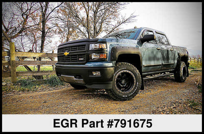 EGR 14+ Chev Silverado 5ft Bed Bolt-On Look Fender Flares - Set - Matte - Mammoth Racing -