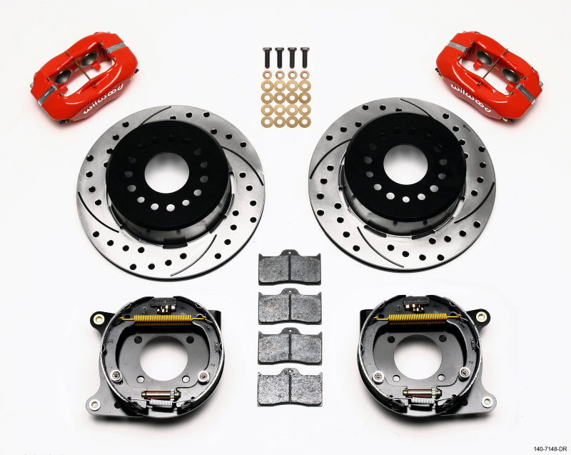 Wilwood Forged Dynalite P/S Park Brake Kit Drilled Red 93-97 Camaro/Firebird - My Store