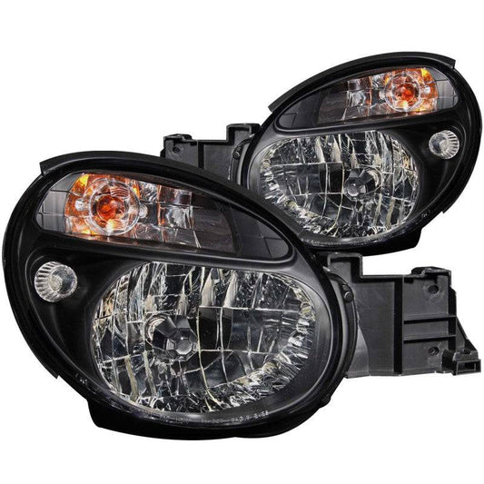 ANZO 2002-2003 Subaru Impreza Crystal Headlights Black - My Store