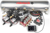 Ridetech RidePro E5 Air Ride Control System 5 Gal Dual Compressor High Flow Big Red 3/8in Valves - Mammoth Racing -