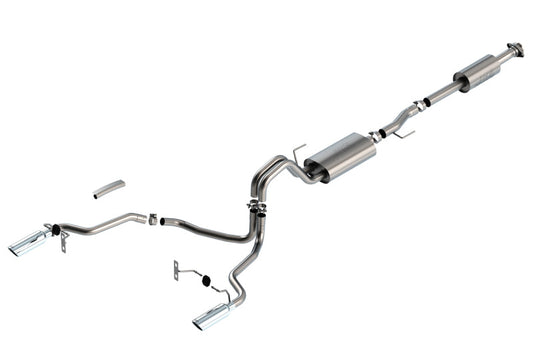 Borla F-150 2021 5.0L 4dr CC SB EC STB Lariat/KR/Platinum/LTD 3/2.25 SRE Cat-Back Touring CHR Tips - My Store