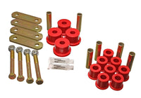 Energy Suspension 64-73 Ford Mustang Red Heavy Duty Shackle Set - Mammoth Racing -