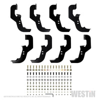 Westin 2019 Chevrolet Silverado Crew Cab w/ 6.5ft Bed PRO TRAXX 5 W2W Oval Nerf Step Bars - Black - Mammoth Racing -