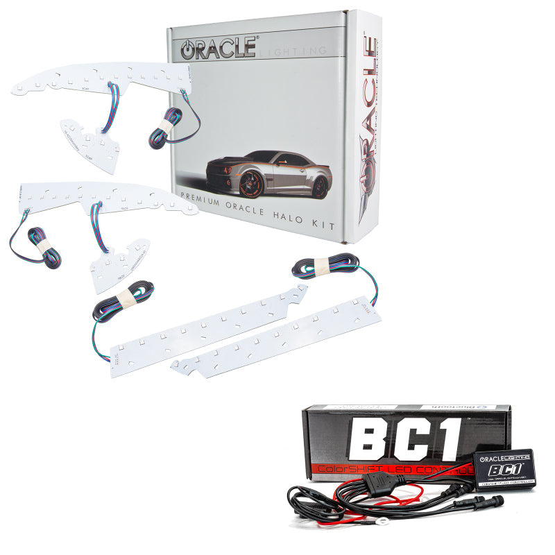 Oracle 14-15 GMC Sierra Headlight DRL Upgrade Kit - ColorSHIFT w/ BC1 Controller - Mammoth Racing -