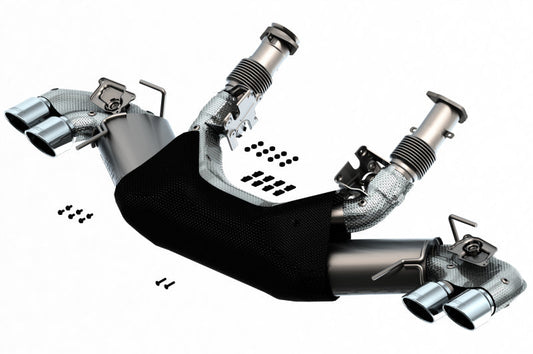 Borla 2020 Chevrolet Corvette C8 6.2L S-Type Exhaust System Dual Round A/C Tips 4inx 4.75in - My Store