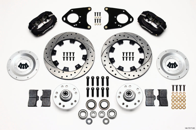Wilwood Forged Dynalite Front Kit 12.19in Drilled 71-80 Pinto/Mustang II Disc & Drum - My Store