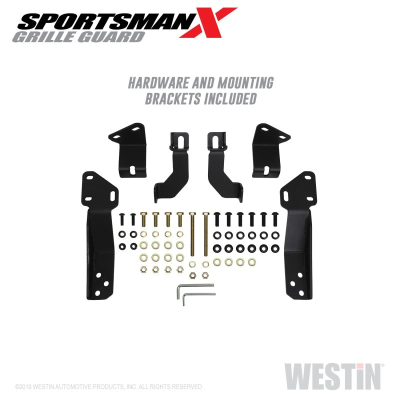 Westin 2020 Chevy Silverado 2500/3500 Sportsman X Grille Guard - Textured Black - Mammoth Racing -